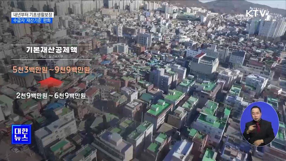 내년부터 기초생활보장 수급자 &#39;재산기준&#39; 완화