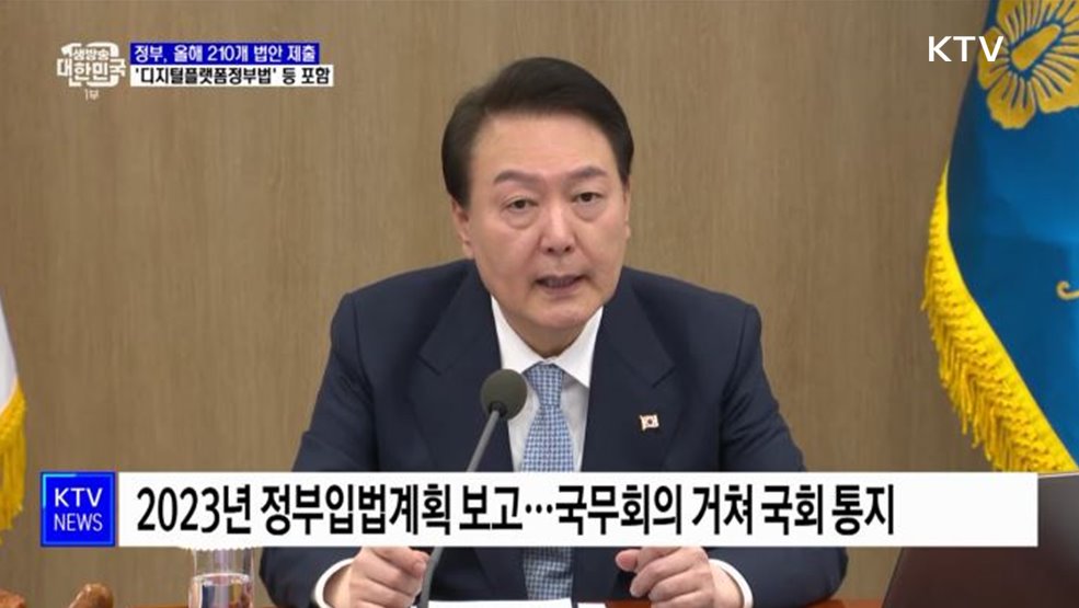 정부, 올해 210개 법안 제출···&#39;디지털플랫폼정부법&#39; 등 포함