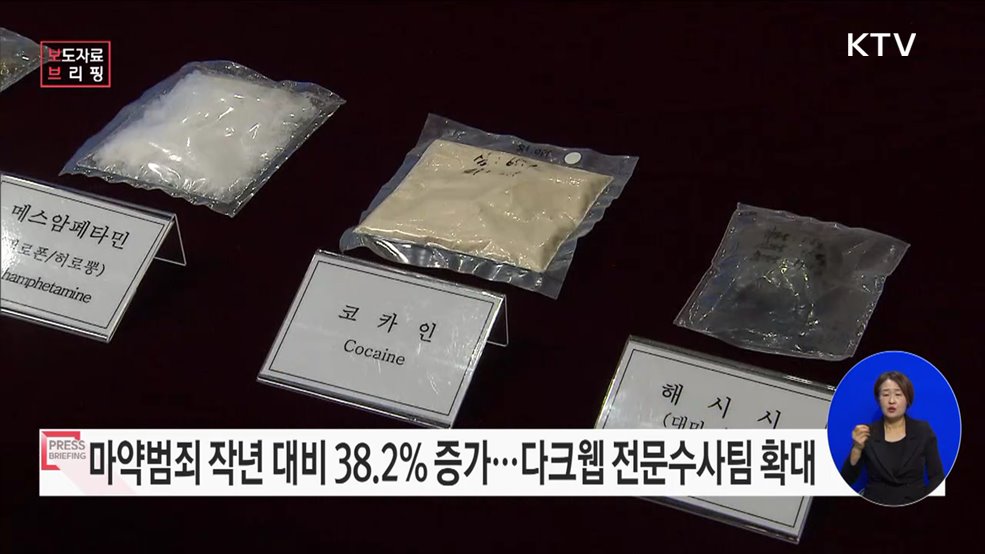 마약류 사범 집중단속 결과 5,702명 검거(구속 791명)
