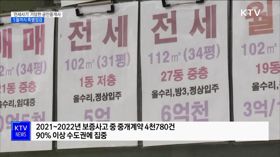 국토부, '전세사기' 가담한 공인중개사 특별점검