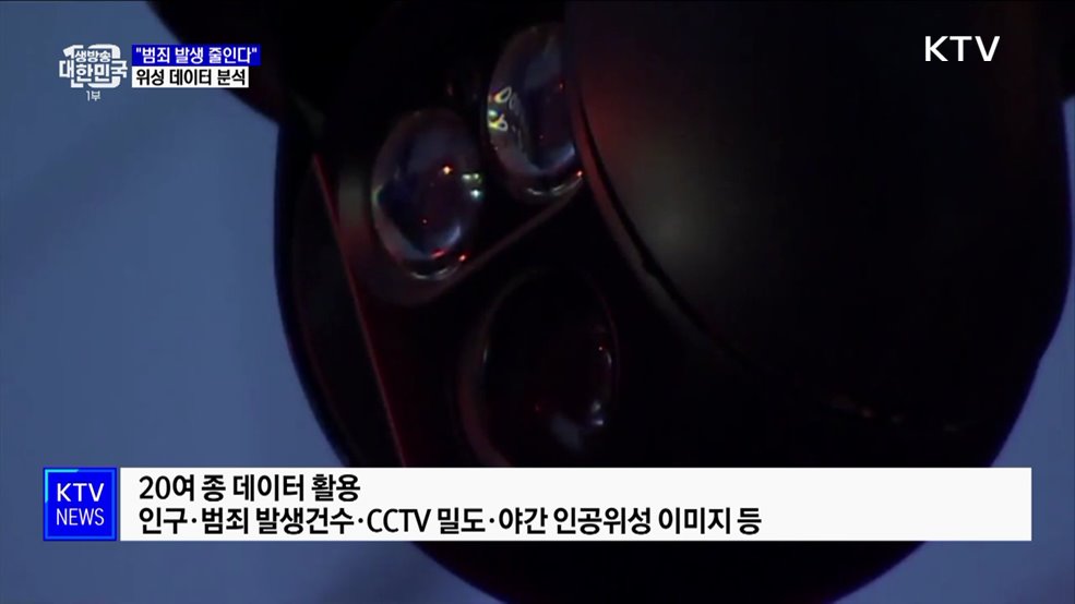 &#34;위성 데이터로 CCTV 필요 지역 찾는다&#34;