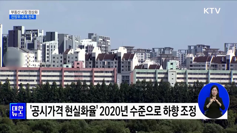 부동산 시장 정상화···전방위 규제 완화