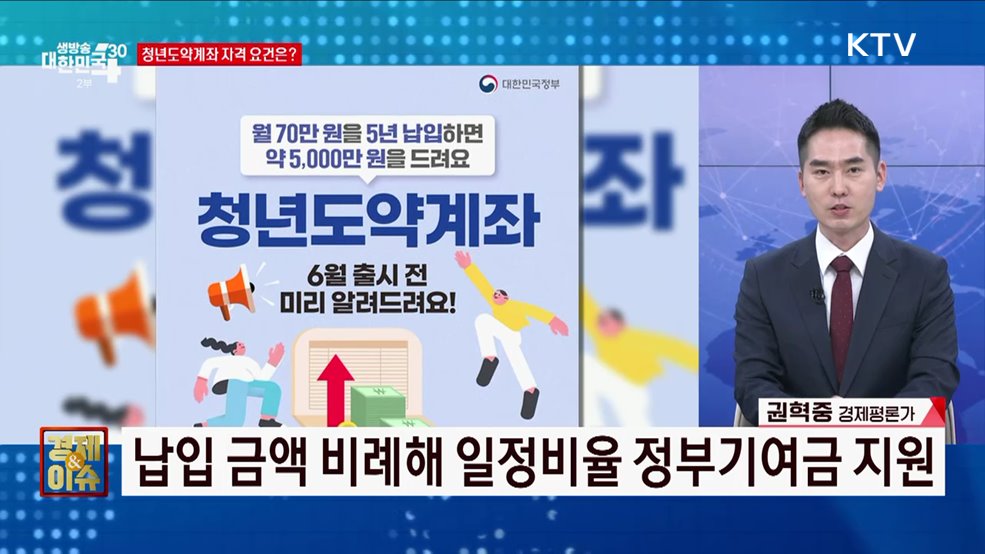 청년 자산형성 지원 ‘청년도약계좌’ [경제&amp;이슈]
