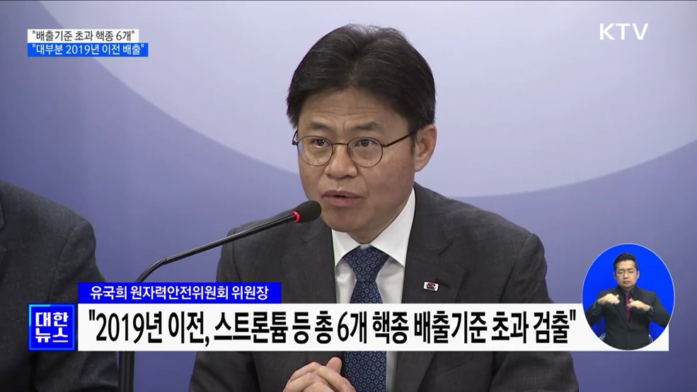 &#34;배출기준 초과 핵종 6개···대부분 2019년 이전 배출&#34;