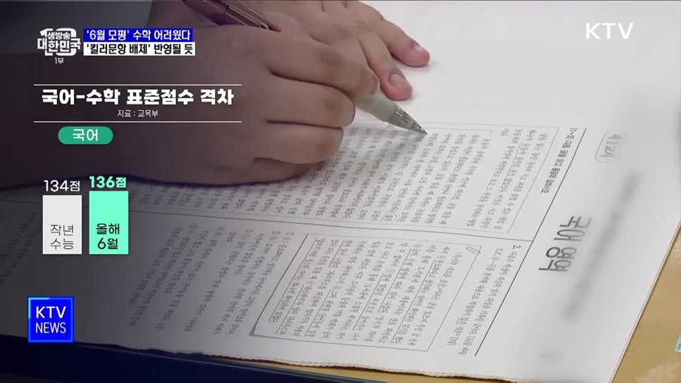 &#39;6월 모의평가&#39; 수학 어려웠다···&#39;킬러문항 배제&#39; 반영될 듯