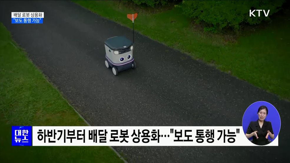하반기부터 배달 로봇 상용화···&#34;현행법 개정&#34;