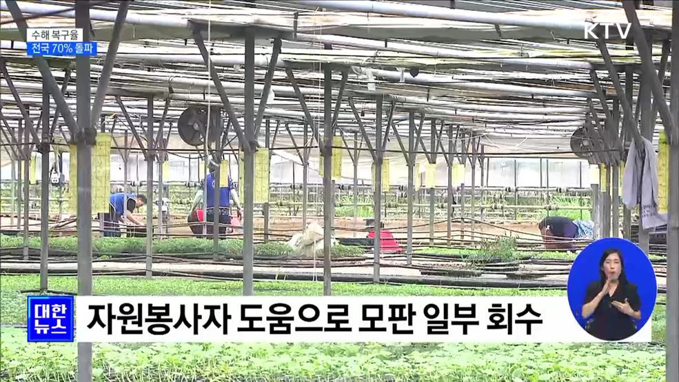 수해 복구율 70&#37; 돌파···&#34;다시 한번 힘 내야죠&#34;