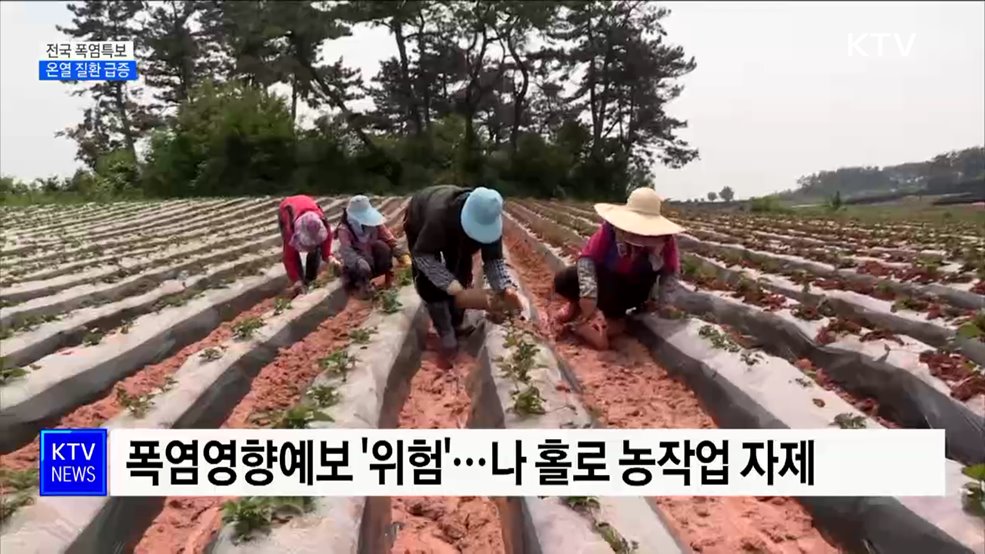 휴일 찜통더위 속 열대야 지속···&#39;온열 질환 급증&#39;