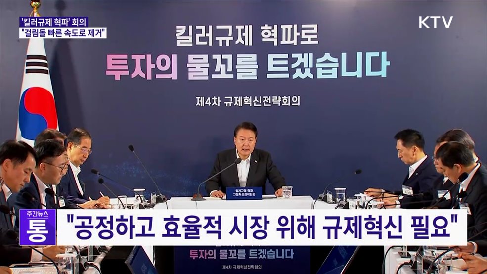 '킬러규제 혁파' 회의···"걸림돌 빠른 속도로 제거"