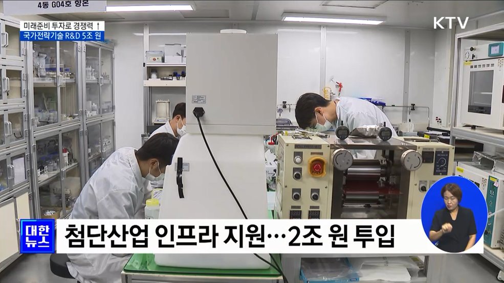 미래준비 투자로 성장동력···&#39;국가전략기술 R&#38;D&#39; 5조 투자