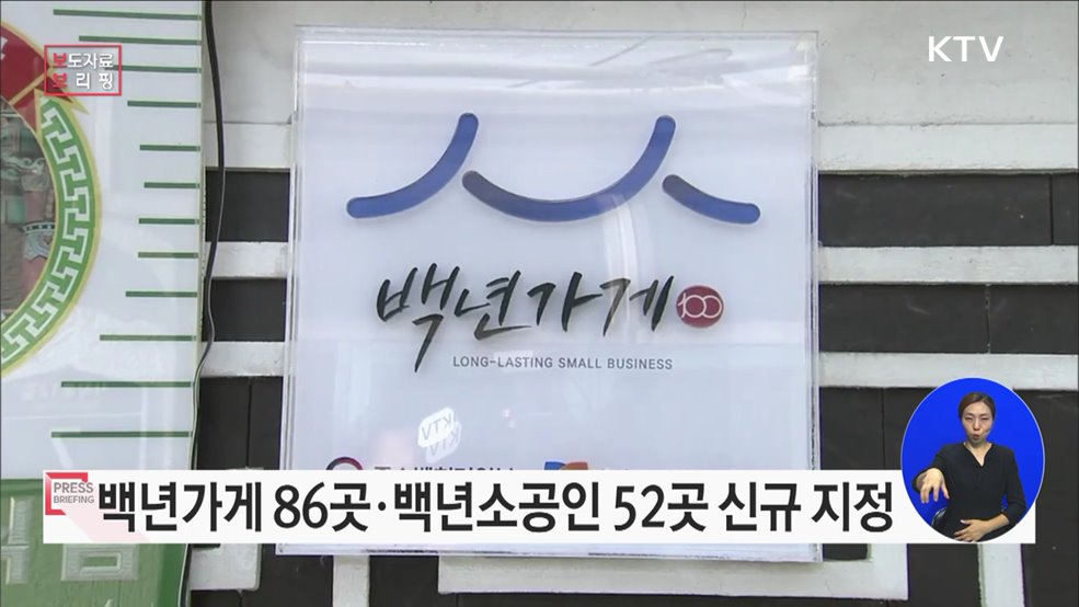 지역 대표하는 &#39;맛&#39;과 &#39;장인정신&#39; 백년가게·백년소공인 138개사 신규지정