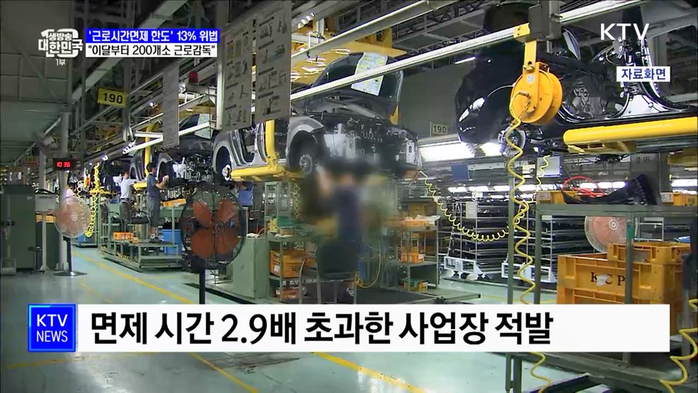 8곳 중 1곳 &#39;근로시간면제 한도&#39; 위반···&#34;200곳 근로감독&#34;