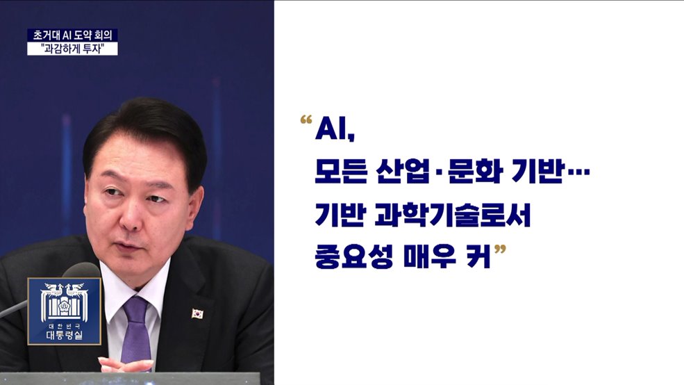 대통령 국정키워드 - 윤 대통령 &#34;초거대 AI에 과감한 투자…디지털 규범 정립&#34;