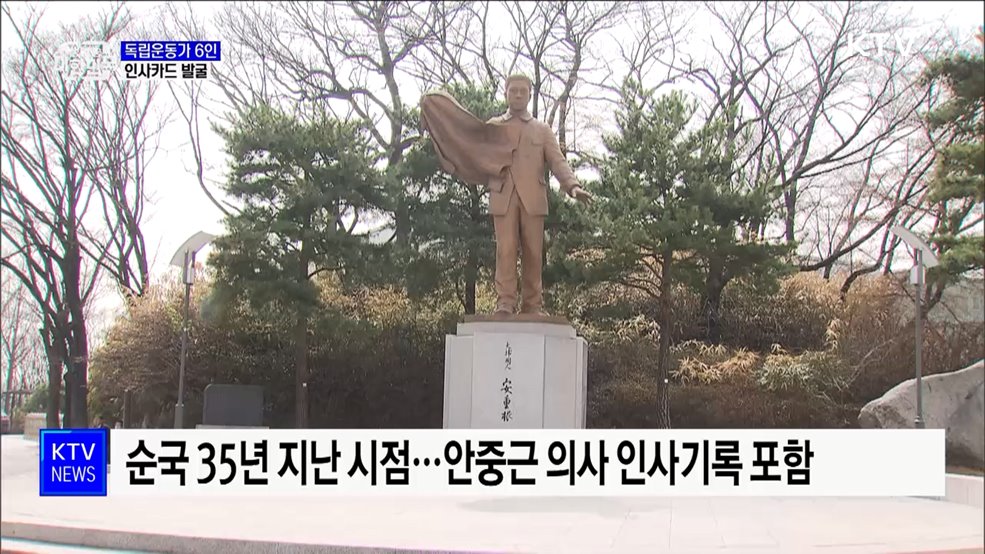 안중근 의사 등 독립운동가 6인 &#39;인사카드&#39; 발굴