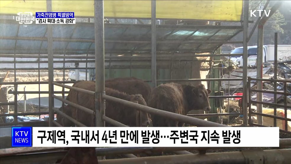 가축전염병 특별방역···&#34;검사 확대·소독 강화&#34;