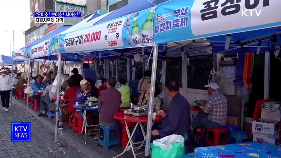 &#34;오이소! 보이소! 사이소!&#34;···자갈치축제 개막