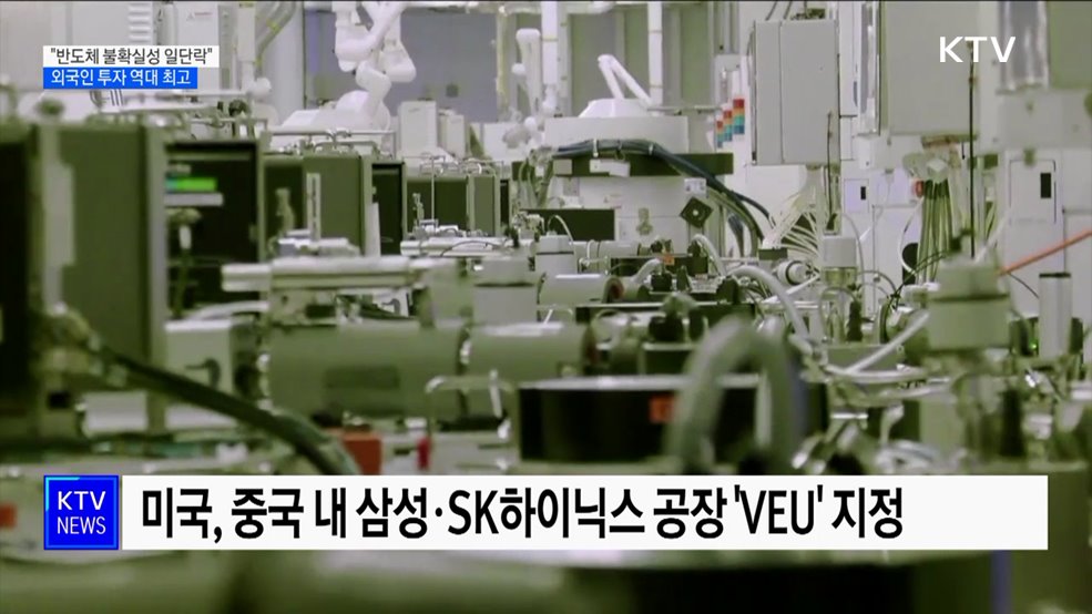 "美, 삼성·SK 중국 공장에 별도 허가 없이 장비 공급"