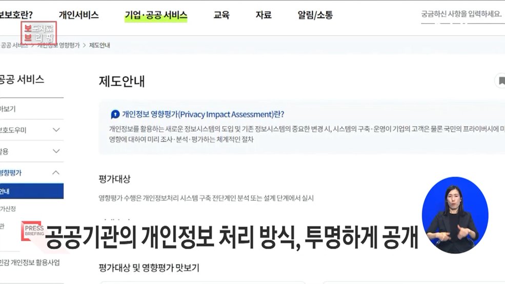 공공기관, 대규모 개인정보 처리 어떻게? 개인정보 영향평가 결과, 투명하게 공개