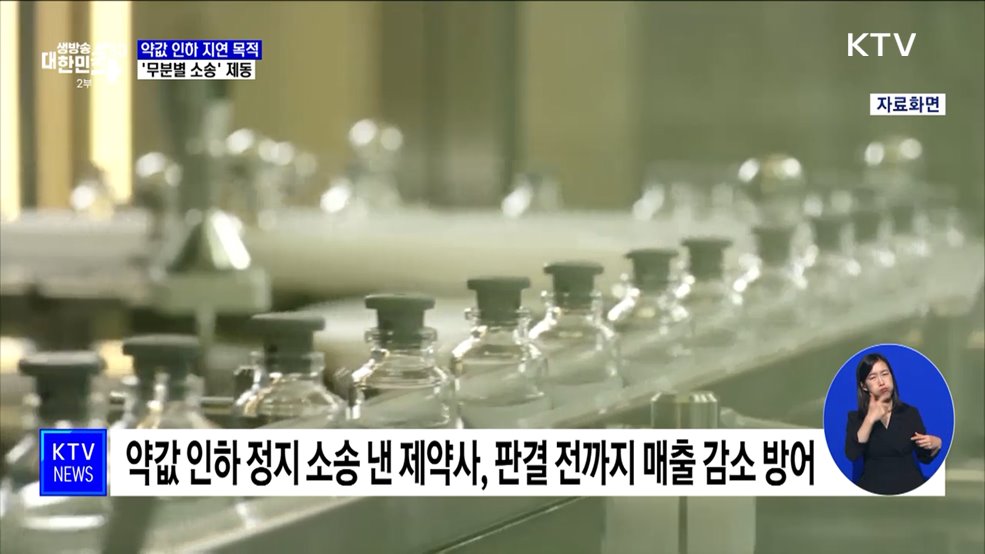 약값 인하 늦추는 &#39;무분별 소송&#39; 제동···건강보험 손실액 환수
