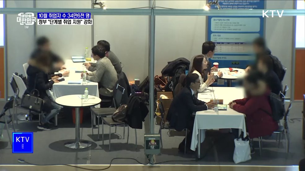 취업자 수 3개월 연속 증가···&#34;취업 단계별 지원 강화&#34;