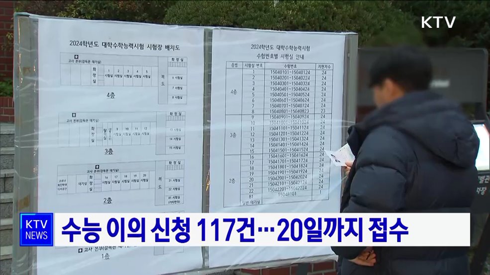 수능 이의 신청 117건···20일까지 접수