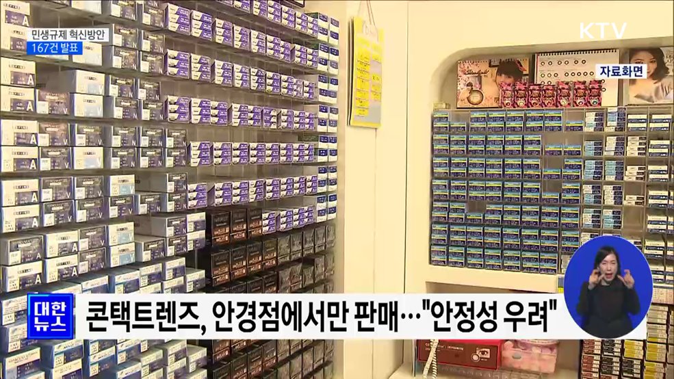 콘택트렌즈 온라인 구매 가능···&#34;민생규제 신속 개선&#34;