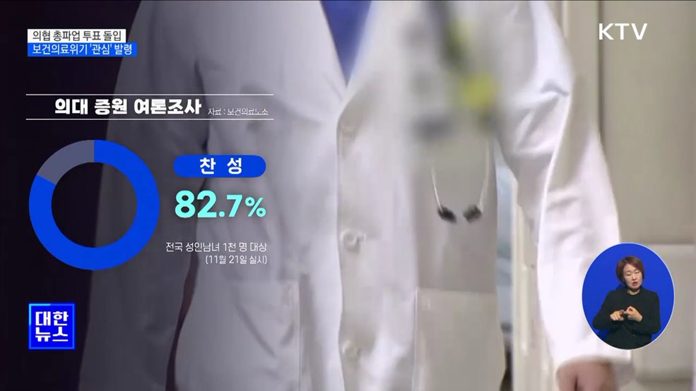 의협 총파업 투표 돌입···보건의료위기 &#39;관심&#39; 발령