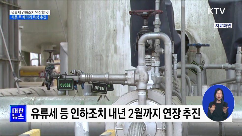 &#34;유류세 인하조치 연장할 것&#34;···2차 전지 산업 육성
