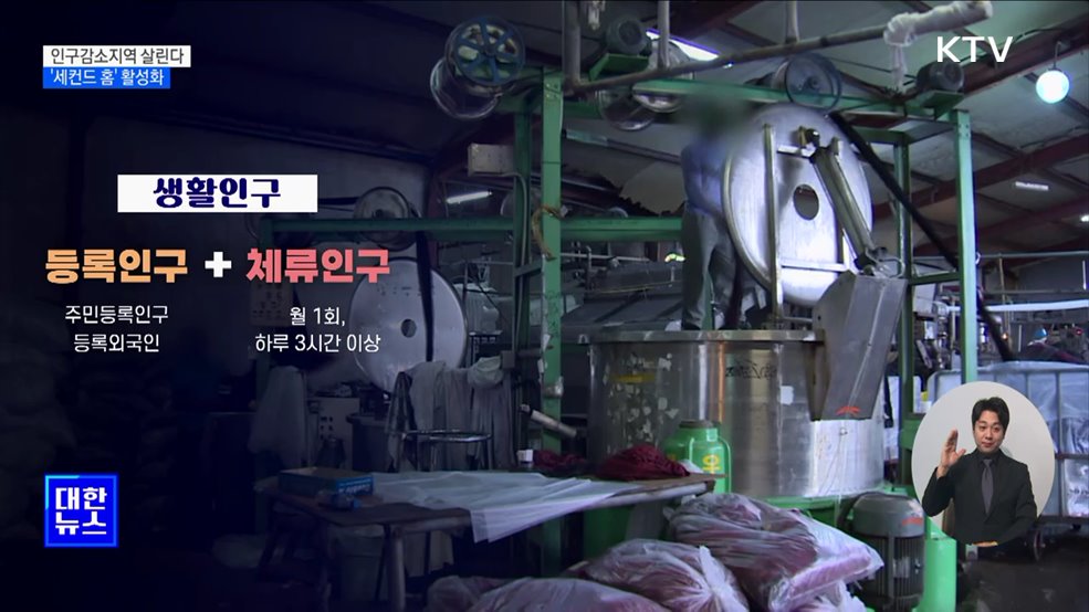 인구감소지역 살린다···&#39;세컨드 홈&#39; 활성화 등 생활인구 확대