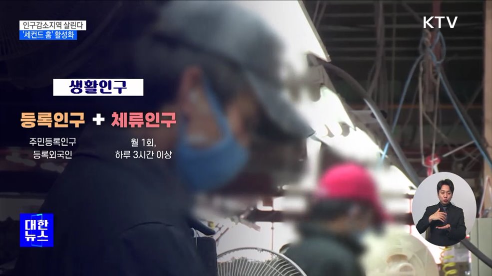 인구감소지역 살린다···&#39;세컨드 홈&#39; 활성화 등 생활인구 확대