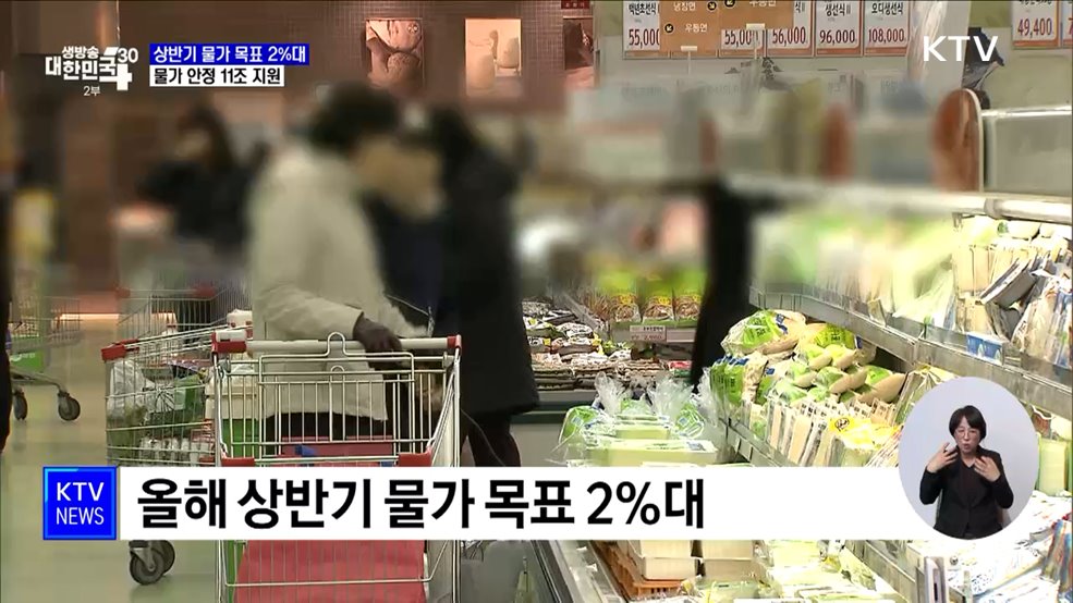 &#34;상반기 물가 2&#37; 대로 잡는다&#34;···11조 지원