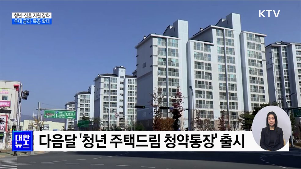 &#39;청년 주택드림 통장&#39; 출시···신생아 가구 특공 시행