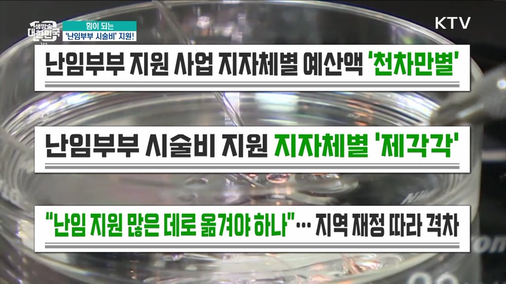 힘이 되는 &#39;난임부부 시술비&#39; 지원! [돈이 보이는 VCR]