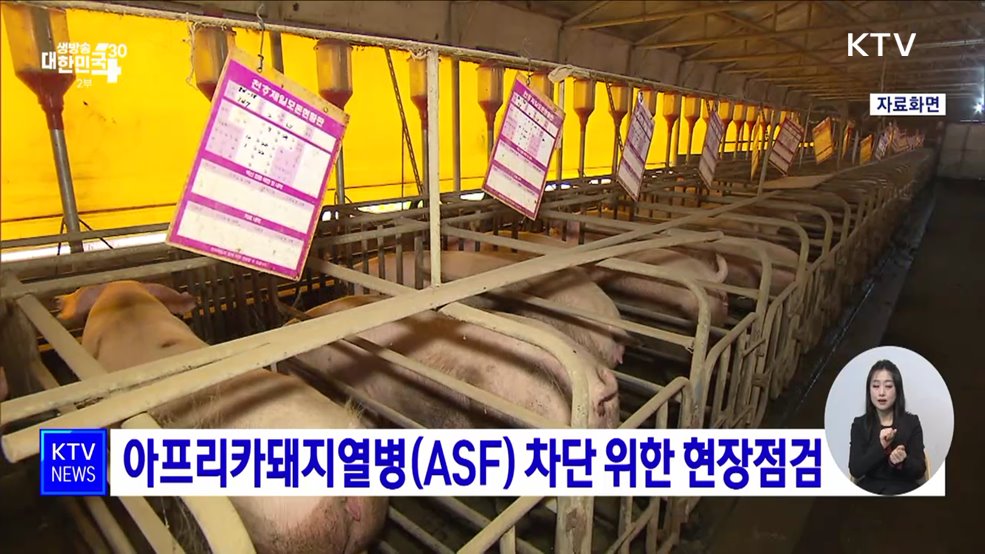 아프리카돼지열병(ASF) 차단 위한 현장점검