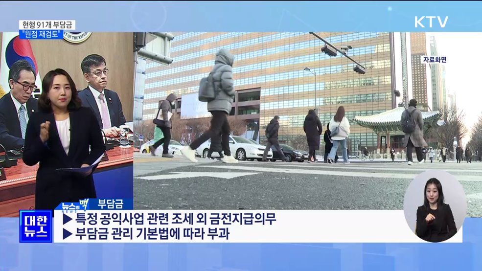 &#34;현행 91개 부담금 전수조사···원점 재검토&#34; [뉴스의 맥]