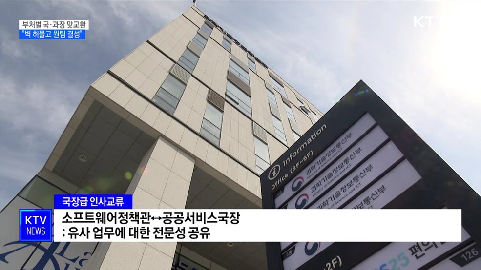 부처별 국·과장 맞교환···&#34;벽 허물고 원팀 결성&#34;
