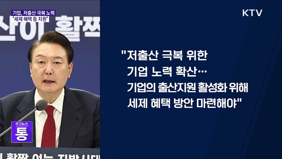 "기업 출산장려금 고무적···세제혜택 등 지원 마련"