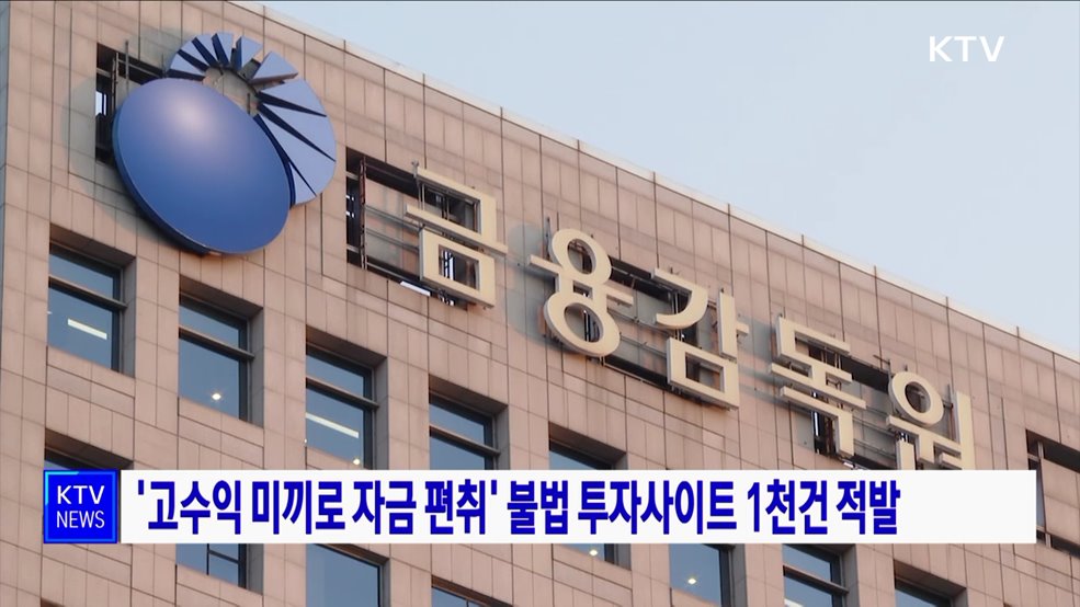 &#39;고수익 미끼로 자금 편취&#39; 불법 투자사이트 1천건 적발