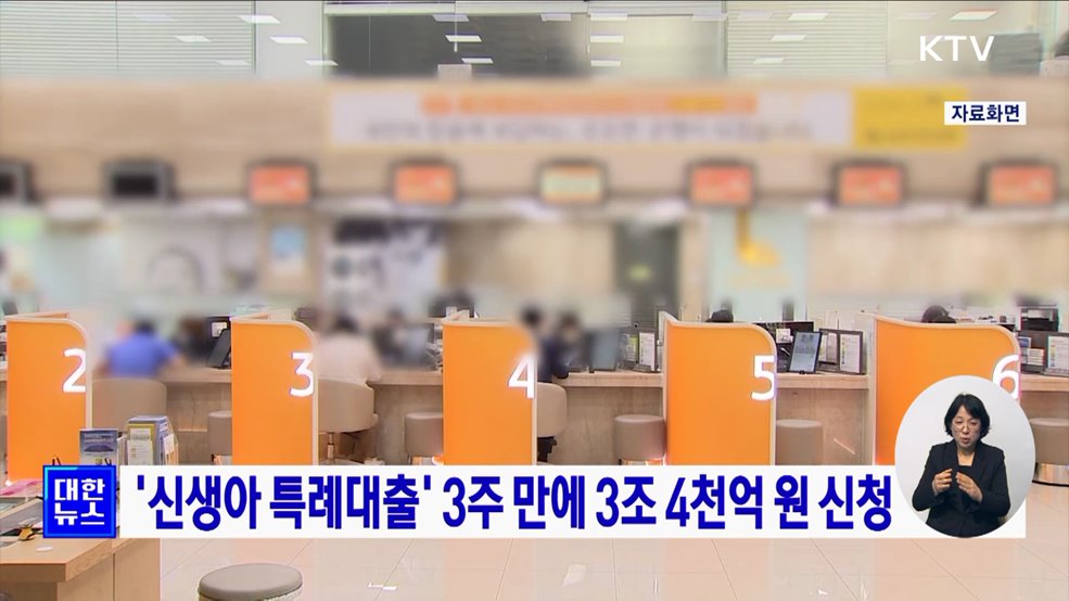 &#39;신생아 특례대출&#39; 3주 만에 3조4천억 원 신청