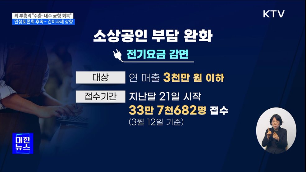&#34;균형 잡힌 회복 총력&#34;···간이과세 기준 1억400만 원 상향