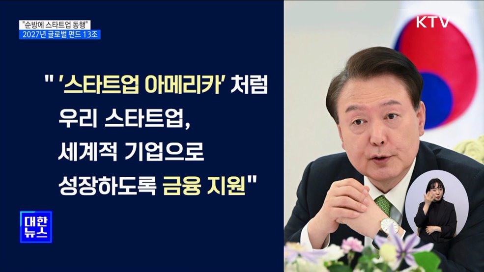 윤 대통령 "해외 순방에 스타트업 동행···진출 지원"