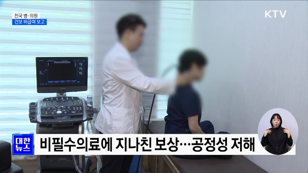 전국 병·의원 15일부터 건보 비급여 항목 보고