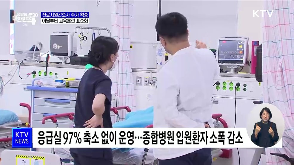 진료지원간호사 2천700여 명 확충···교육훈련 표준화