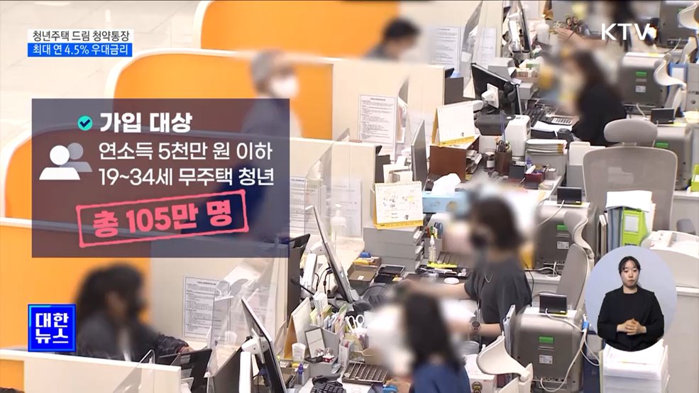 &#39;청년주택 드림 청약통장&#39;···최대 연 4.5&#37; 우대금리 제공