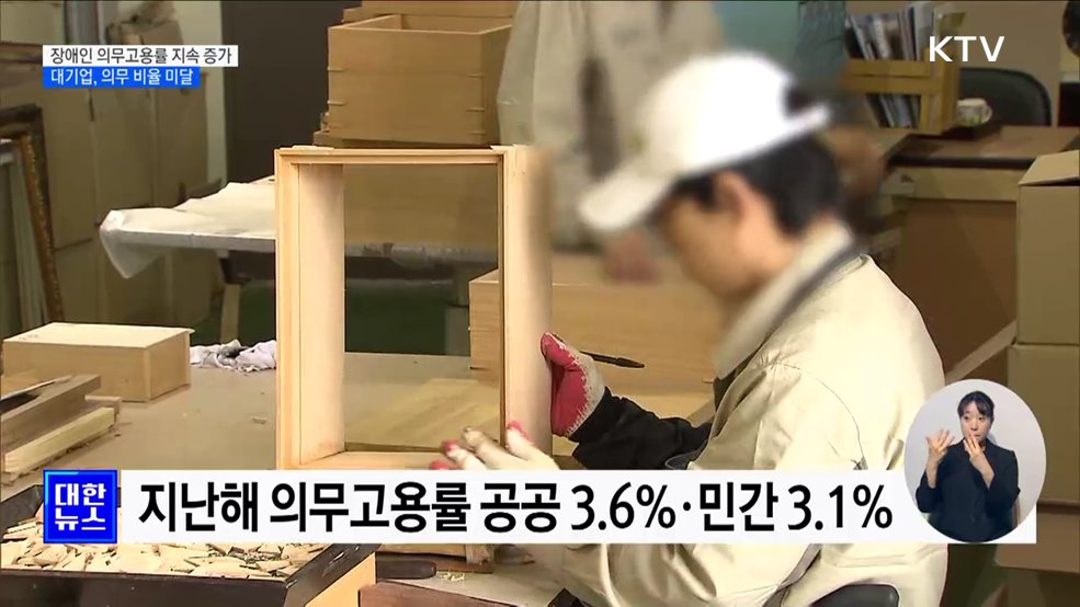 장애인 의무고용률 3.17&#37;로 꾸준히 증가