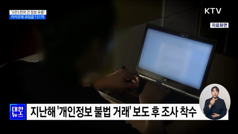 &#34;최소 6만5천여 건 정보 유출&#34;···카카오, 과징금 151억 &#39;철퇴&#39;