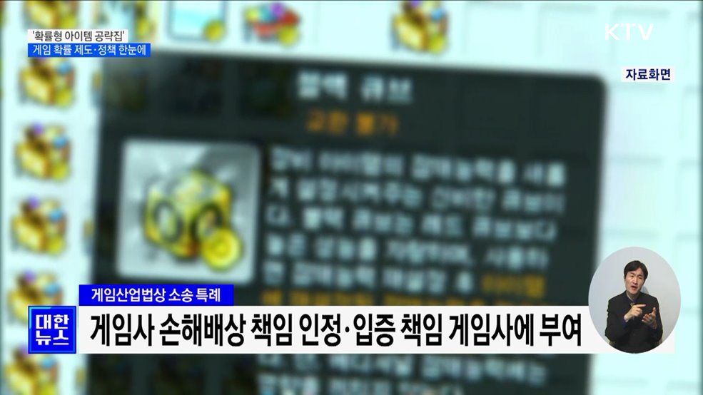 &#39;확률형 아이템 공략집&#39; 배포···게임 이용자 피해 적극 구제