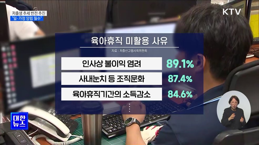 저출생 추세 반전 추진···&#34;일·가정 양립 필수&#34;