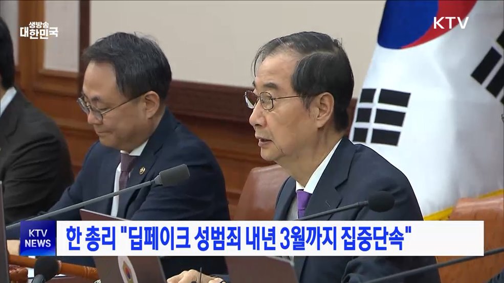 한 총리 &#34;딥페이크 성범죄 내년 3월까지 집중단속&#34;