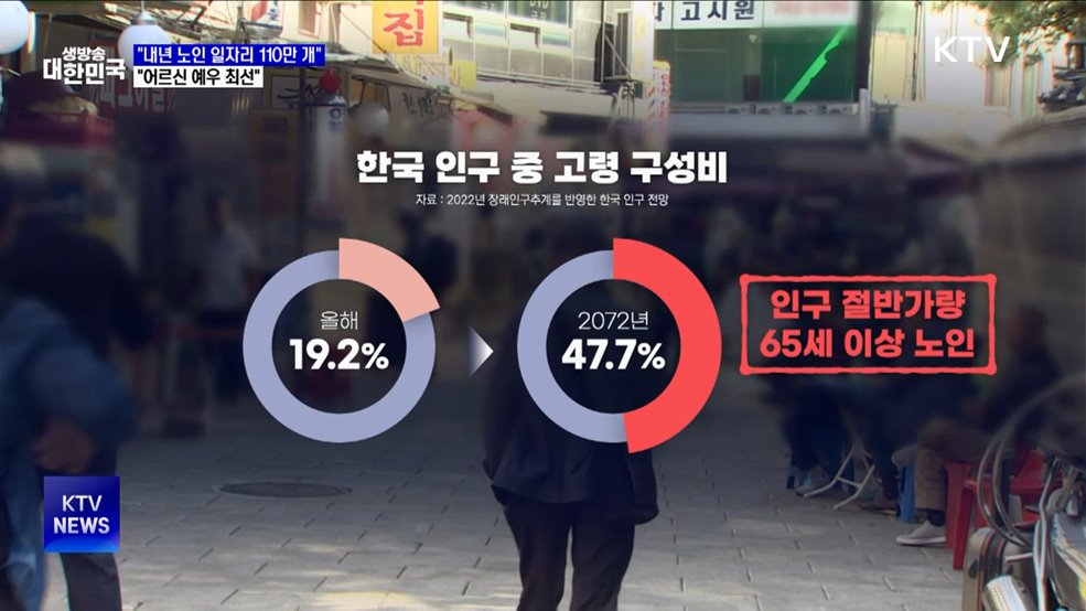 한 총리 &#34;내년 노인 일자리 110만 개···예우 최선&#34;